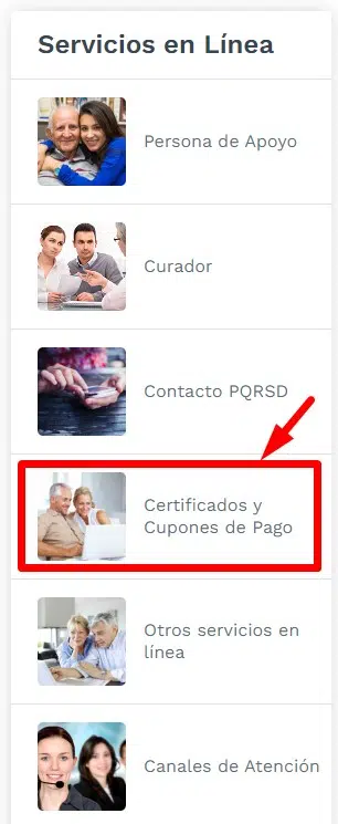 Desprendible de Pago FOPEP Certificados y cupones de pago